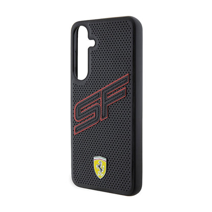 Ferrari Big SF Perforated – dėklas Samsung Galaxy S24+ (juodas)
