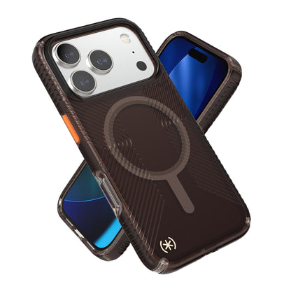 Speck Presidio Lux Grip MagSafe - iPhone 17 Pro dėklas (Luxury Shade Matte / Orange)