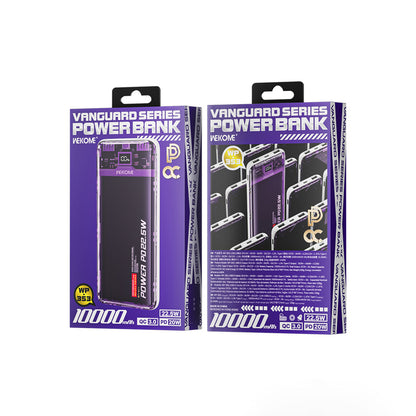 WEKOME WP-353 Vanguard Series – maitinimo blokas 10000 mAh PD 20W + QC 22.5W (Violetinė / permatoma)