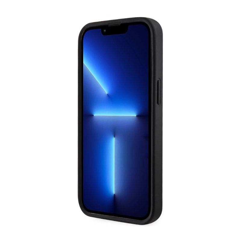 Guess GCube Stripes MagSafe – dėklas iPhone 14 Plus (juodas)