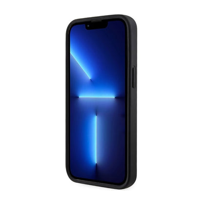 Guess GCube Stripes MagSafe – dėklas iPhone 14 Plus (juodas)