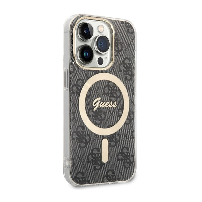 Guess 4G MagSafe – Dėklas, skirtas iPhone 14 Pro (juodas)