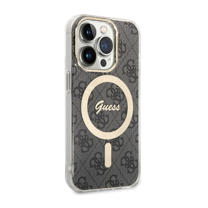 Guess 4G MagSafe – Dėklas, skirtas iPhone 14 Pro (juodas)