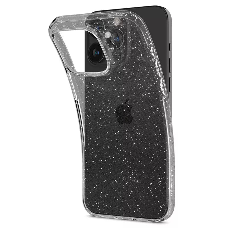Spigen Liquid Crystal Glitter – dėklas, skirtas „iPhone 15 Pro“ (permatomas)
