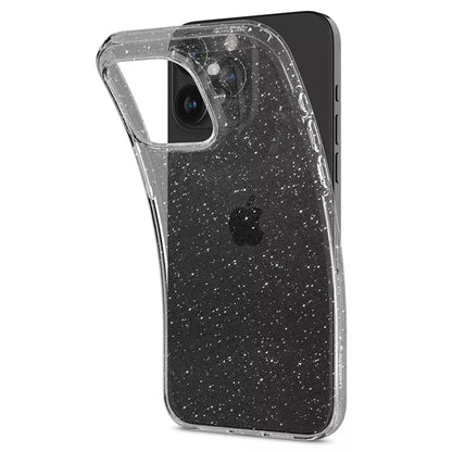 Spigen Liquid Crystal Glitter – dėklas, skirtas „iPhone 15 Pro“ (permatomas)