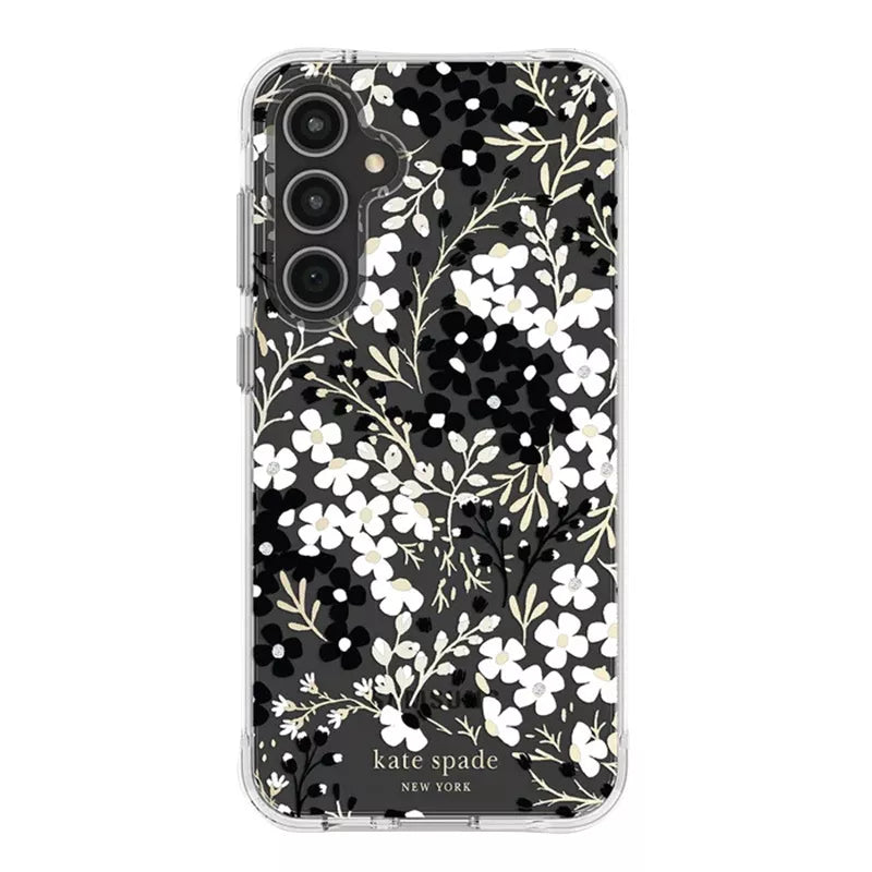 Kate Spade New York Multi Floral - Samsung Galaxy S23 FE 5G dėklas (juodas ir baltas)