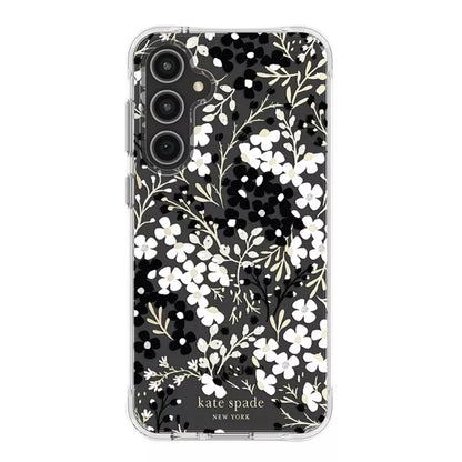 Kate Spade New York Multi Floral - Samsung Galaxy S23 FE 5G dėklas (juodas ir baltas)