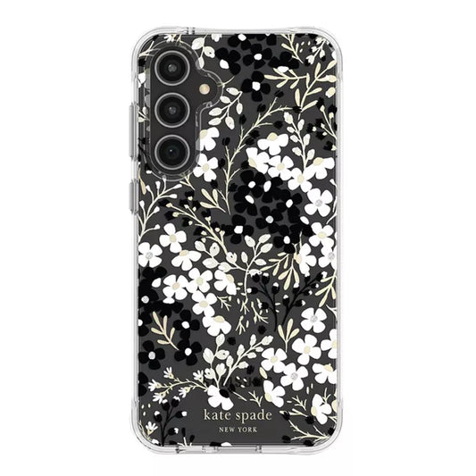 Kate Spade New York Multi Floral - Samsung Galaxy S23 FE 5G dėklas (juodas ir baltas)