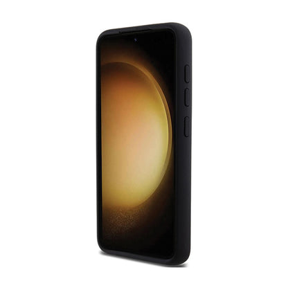 Karl Lagerfeld silikonas Karl & Choupette Metal Pin - dėklas, skirtas Samsung Galaxy S24 (juodas)