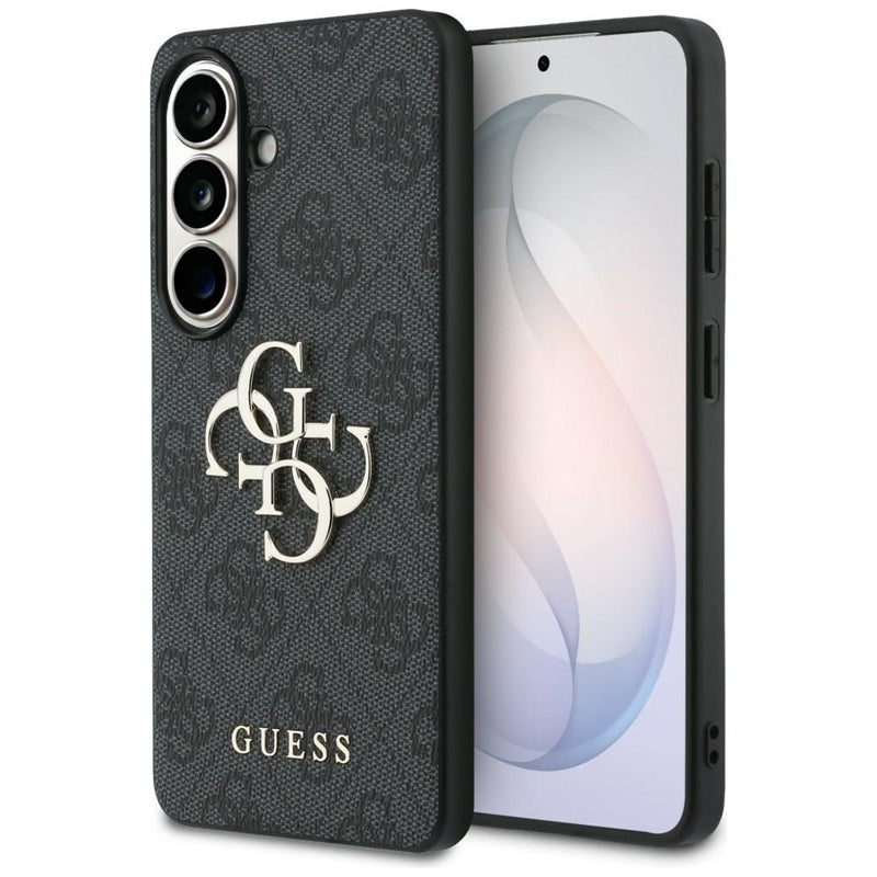 Guess 4G Big Metal Logo dėklas – Samsung Galaxy S26+ (Juodas)