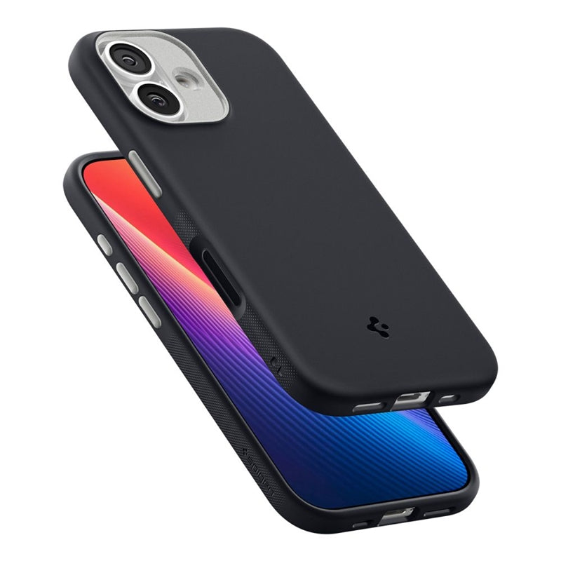 Spigen Nano Pop Mag MagSafe - Dėklas iPhone 17 (Juodasis sezamas)