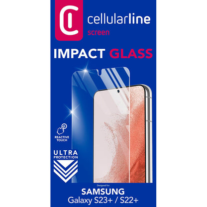Cellularline Impact Glass – grūdintas apsauginis stiklas Samsung Galaxy S23+ / S22+