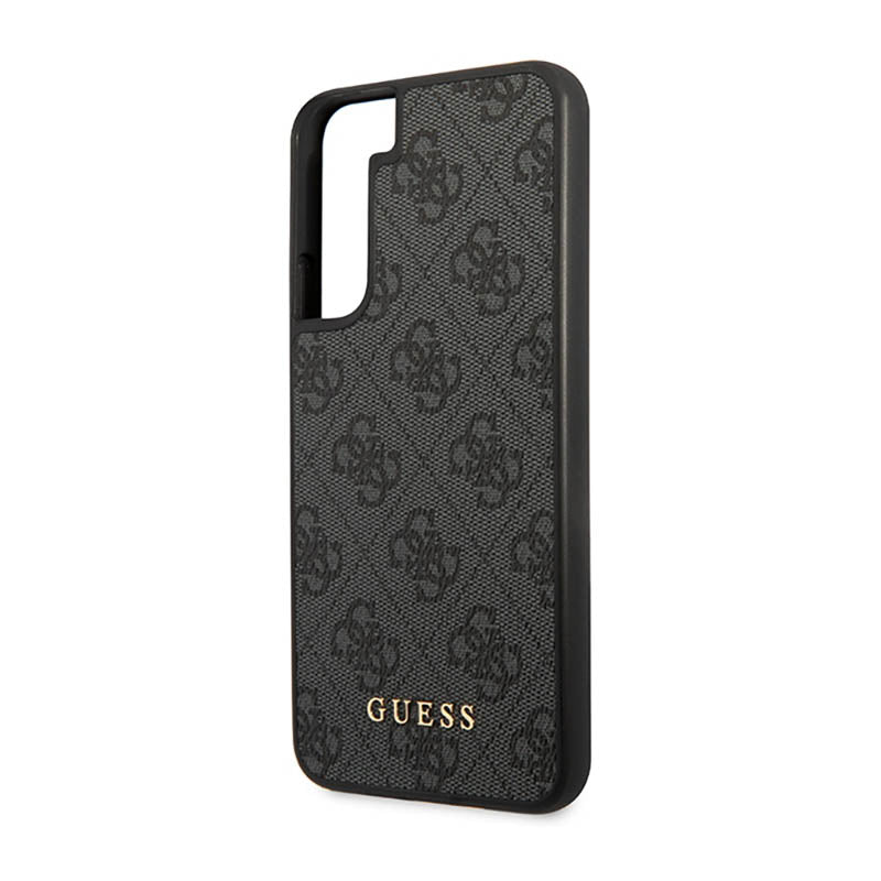 Guess 4G Metal Logo – dėklas Samsung Galaxy S23 (pilkas)