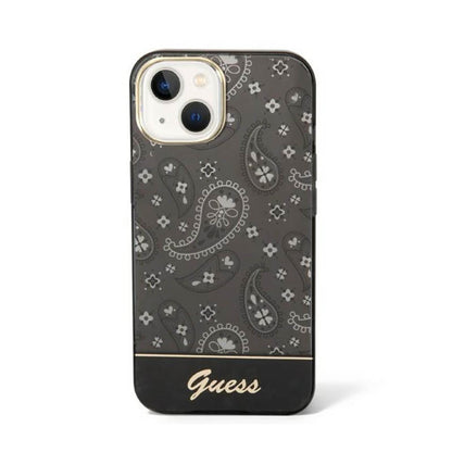 Guess Bandana Paisley – dėklas, skirtas iPhone 14 Plus (juodas)