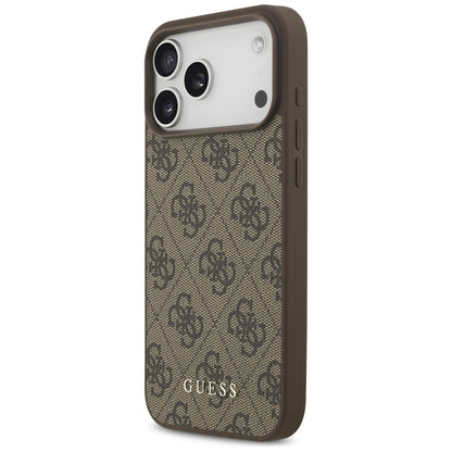 Guess 4G Classic - Dėklas iPhone 17 Pro Max (rudas)