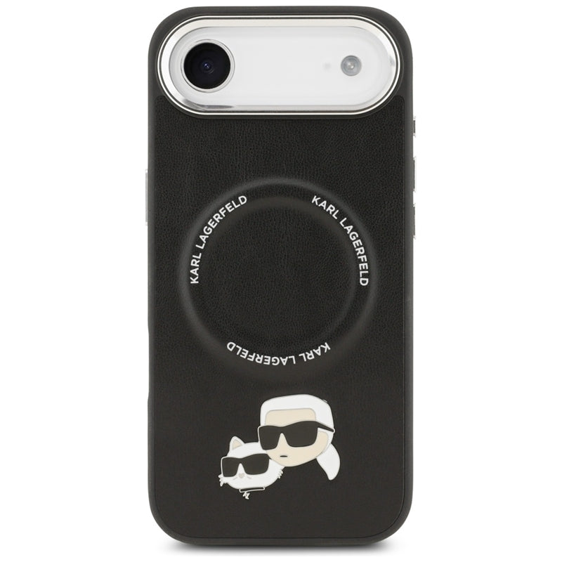 Karl Lagerfeld Karl & Choupette segtukų dėklas MagSafe - iPhone Air (juodas)