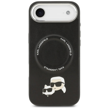 Karl Lagerfeld Karl & Choupette segtukų dėklas MagSafe - iPhone Air (juodas)