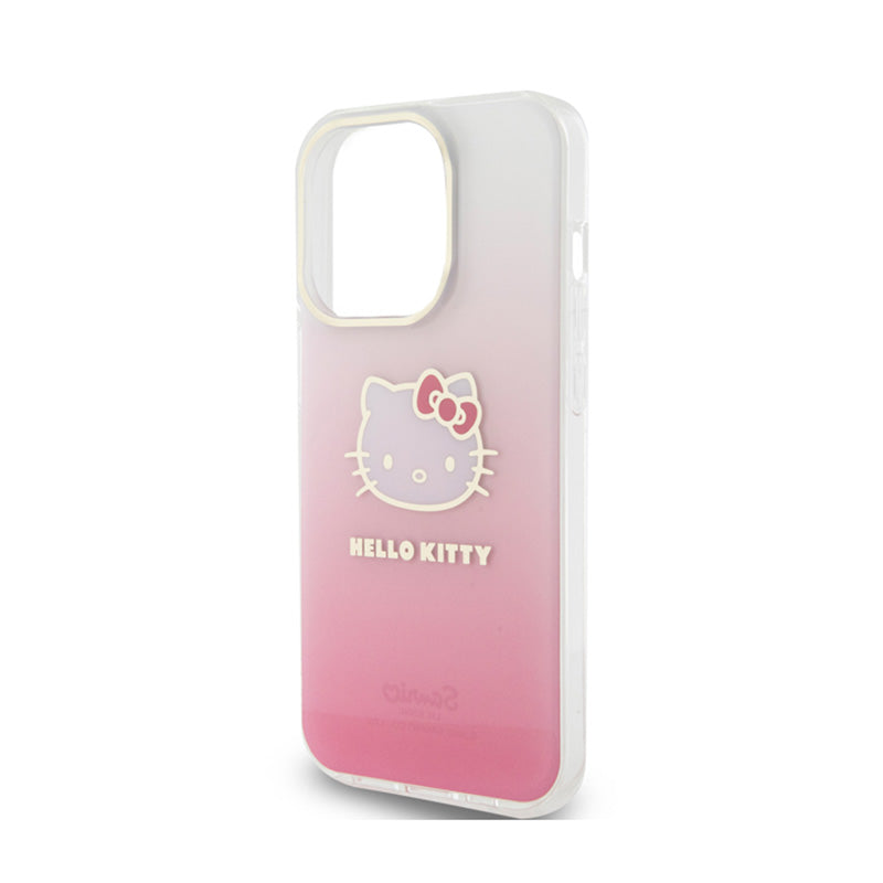 Hello Kitty IML gradiento elektrop katės galva – „iPhone 14 Pro Max“ dėklas (rožinis)