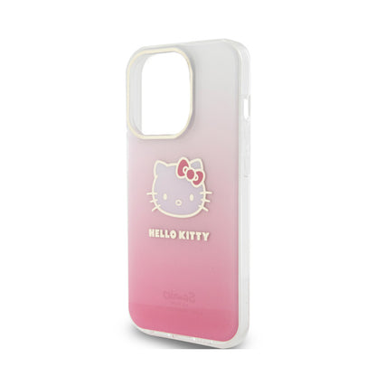 Hello Kitty IML gradiento elektrop katės galva – „iPhone 14 Pro Max“ dėklas (rožinis)