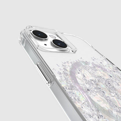 Case-Mate Karat MagSafe – dėklas, skirtas „iPhone 15“ / „iPhone 14“ / „iPhone 13“, dekoruotas perlamutru (Perlamutro prisilietimas)