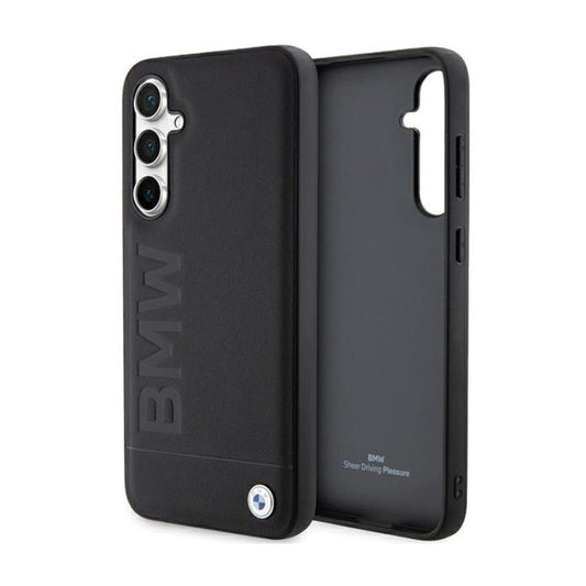 BMW Leather Hot Stamp – "Samsung Galaxy S23 FE" dėklas (juodas)