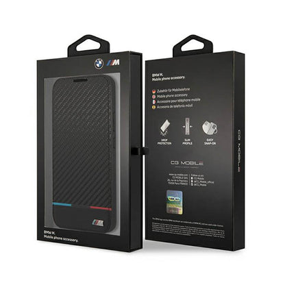 BMW knygos tipo M kolekcijos trikampiai – dėklas, skirtas „Samsung Galaxy S22+“ (juodas)