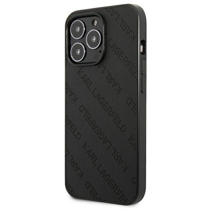 Karl Lagerfeld Perforated Allover – „iPhone 13 Pro“ dėklas (juodas)
