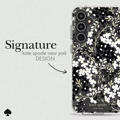 Kate Spade New York Multi Floral - Samsung Galaxy S23 FE 5G dėklas (juodas ir baltas)