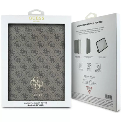 Guess Magnetic 4G Big Logo – Dėklas iPad Air 11" M3 (2025) / iPad Air 11" M2 (2024) (ruda)