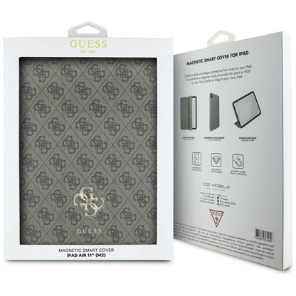 Guess Magnetic 4G Big Logo – Dėklas iPad Air 11" M3 (2025) / iPad Air 11" M2 (2024) (ruda)