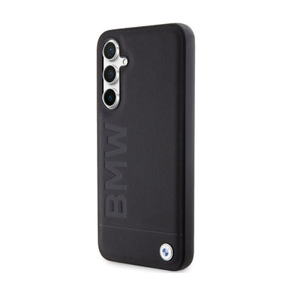 BMW Leather Hot Stamp – "Samsung Galaxy S23 FE" dėklas (juodas)