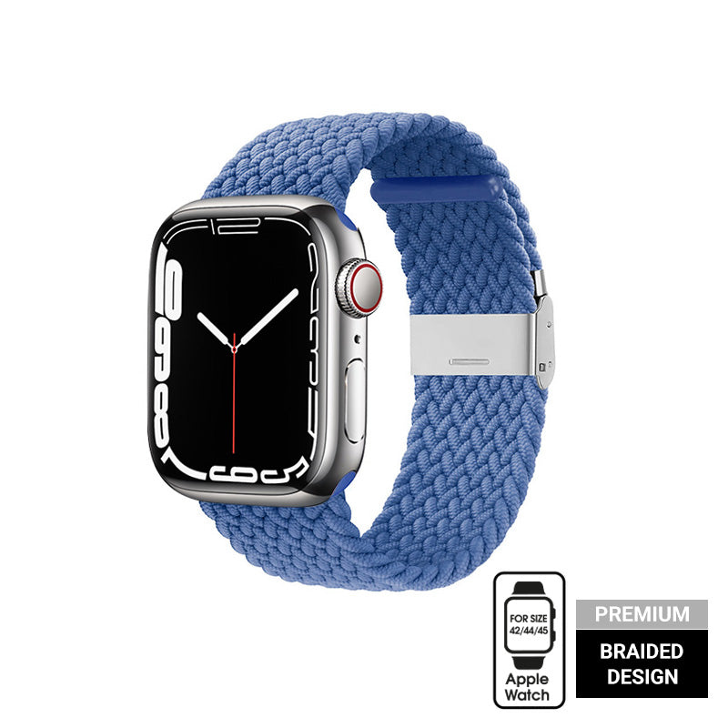 Crong Wave Band – Pintinė apyrankė skirta Apple Watch 44/45/46/49 mm (mėlyna)