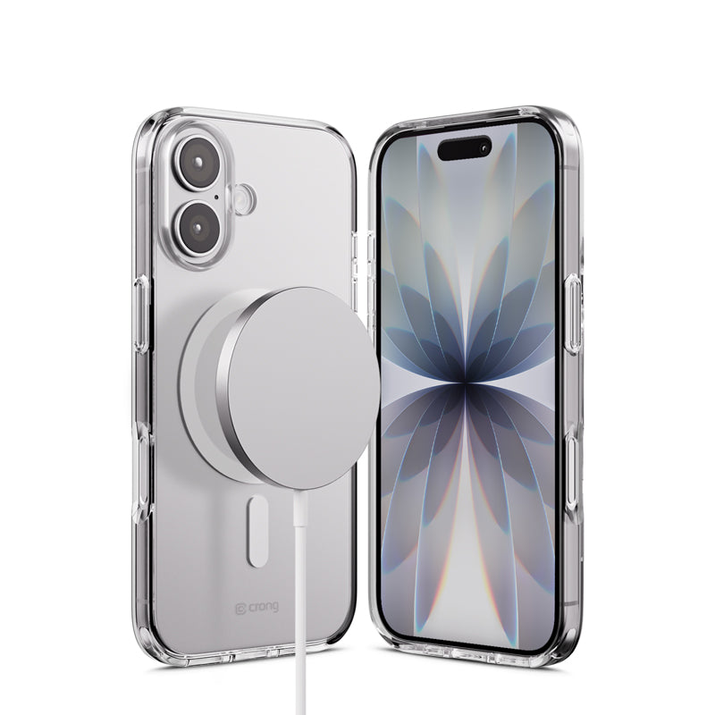 Crong Clear MAG Cover - „MagSafe“ iPhone 17 dėklas (Skaidrus)
