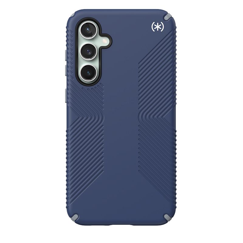 Speck Presidio2 Grip – dėklas skirtas Samsung Galaxy S23 FE (pajūrio mėlyna/juoda/balta)