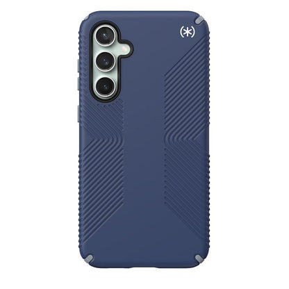 Speck Presidio2 Grip – dėklas skirtas Samsung Galaxy S23 FE (pajūrio mėlyna/juoda/balta)