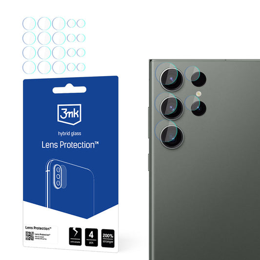 3mk Lens Protection - Kameros objektyvo stiklas, skirtas Samsung Galaxy S24 Ultra (4 rinkiniai)