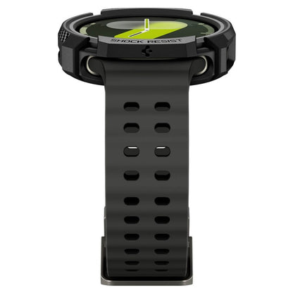 Spigen Rugged Armor Dėklas, skirtas Samsung Galaxy Watch 8 44 mm (Matinė juoda)