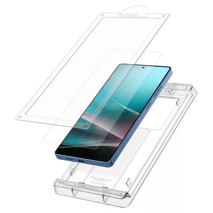 Spigen Elite Shield EZ Fit HD – hidrogelinė ekrano apsauga, skirta Samsung Galaxy S25 Ultra (skaidri)