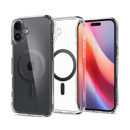 Spigen Ultra Hybrid Mag MagSafe – „iPhone 16“ dėklas („Carbon Fiber“)