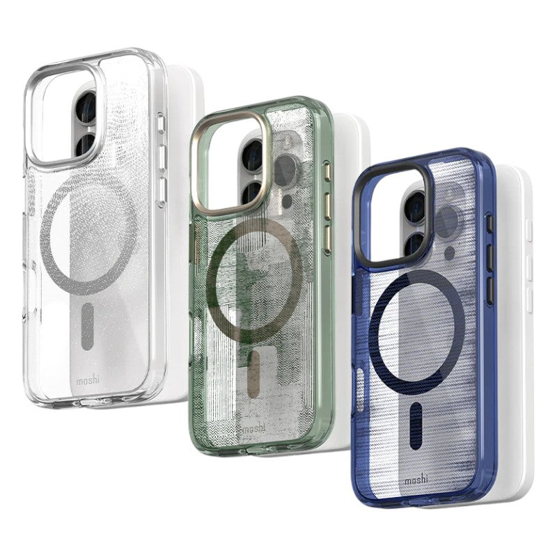 Moshi iGlaze MagSafe – dėklas, skirtas iPhone 16 Pro Max (Saulės žalia)