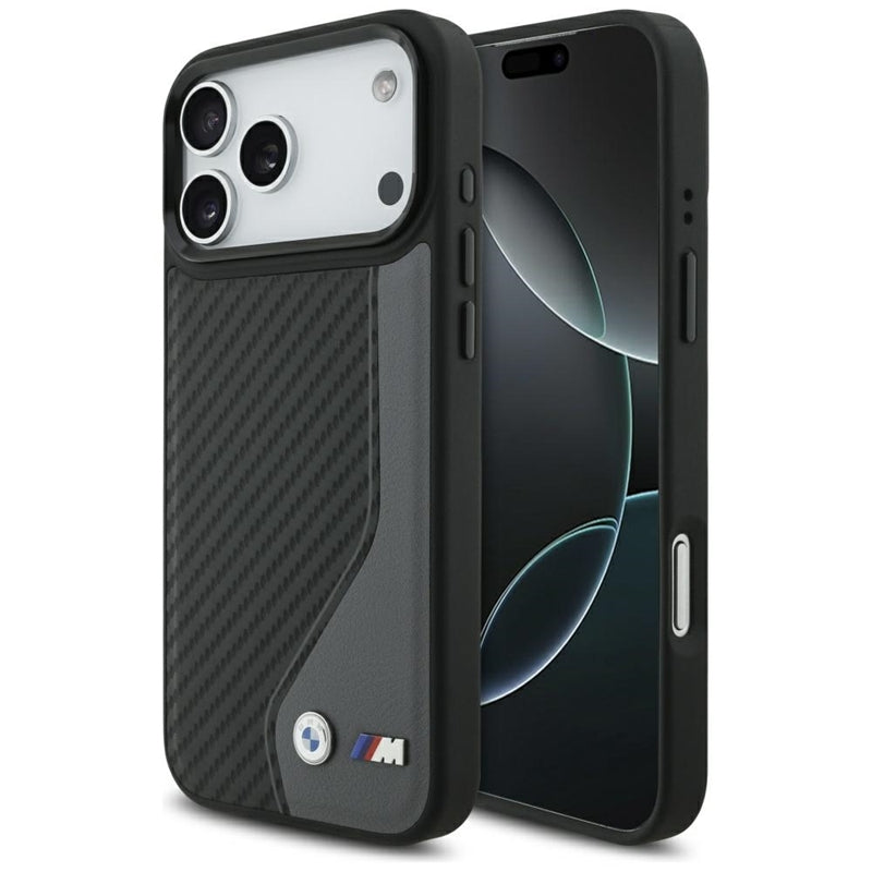 BMW M Anglies Pluoštas Logotipas MagSafe - Dėklas iPhone 17 Pro Max (antracitas)