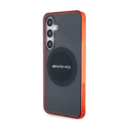 AMG skaidrus dvispalvis MagSafe – „Samsung Galaxy S24“ dėklas (juodas)