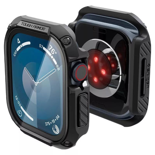 Spigen Tough Armor – dėklas skirtas Apple Watch 10 46 mm (Juodas)
