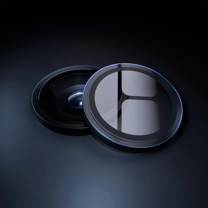 3mk HARDY Pro objektyvo apsauga – Kameros objektyvo stiklas iPhone Air (Juoda)