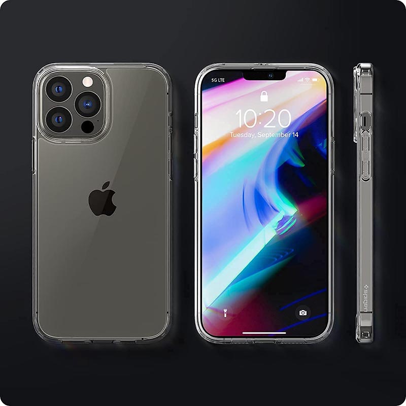 Spigen Ultra Hybrid – dėklas iPhone 13 Pro (skaidrus)