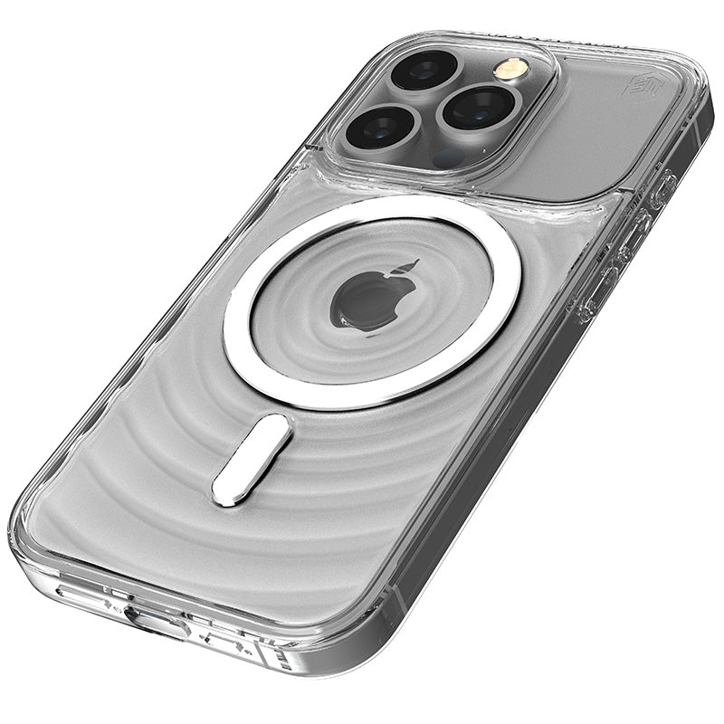 STM Reawaken Ripple MagSafe - dėklas, skirtas iPhone 15 Pro (skaidrus)