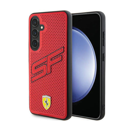 Ferrari Big SF Perforated – dėklas, skirtas „Samsung Galaxy S24+“ (raudonas)