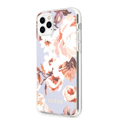 Guess Flower Case N2 – dėklas iPhone 11 Pro Max (Alyvinis)