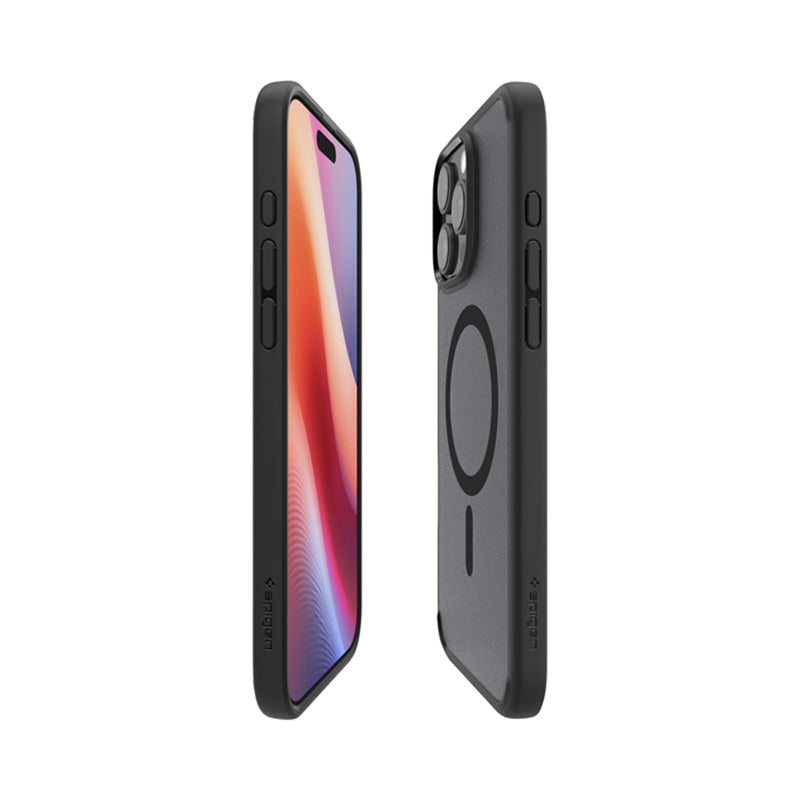 Spigen Ultra Hybrid Mag MagSafe – Dėklas, skirtas iPhone 16 Pro Max (Šerkšno juoda)