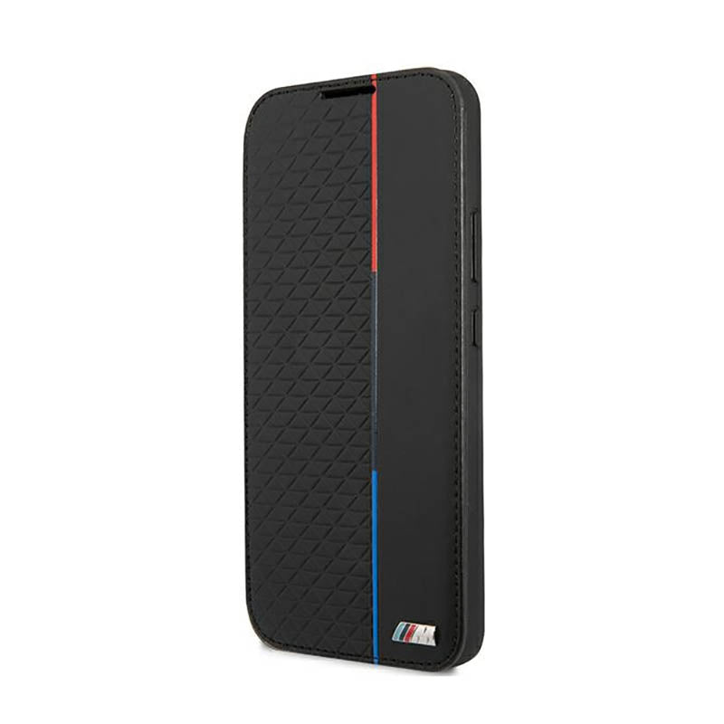 BMW knygos tipo M kolekcijos trikampiai – dėklas, skirtas „Samsung Galaxy S22+“ (juodas)